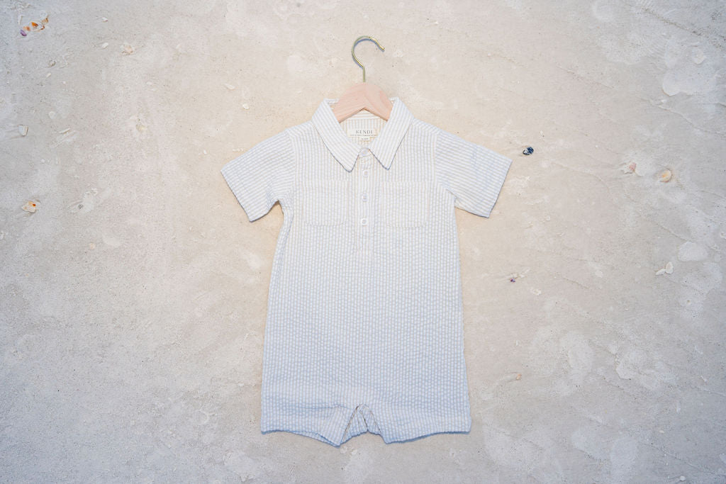 Sandbar Seersucker Romper
