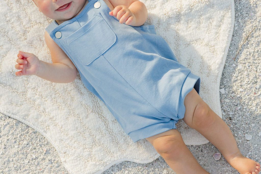 Blue Tide Short Overall
