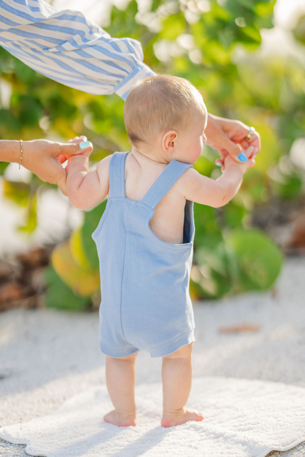 Blue Tide Short Overall