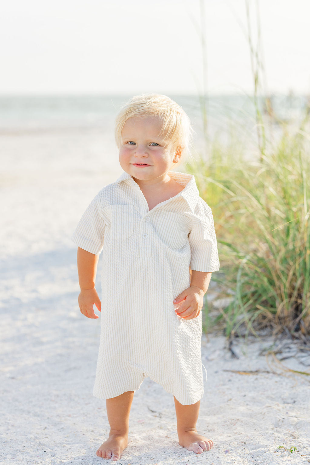 Sandbar Seersucker Romper