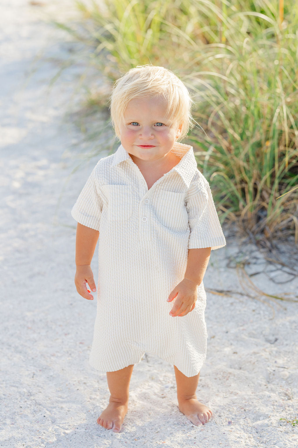 Sandbar Seersucker Romper