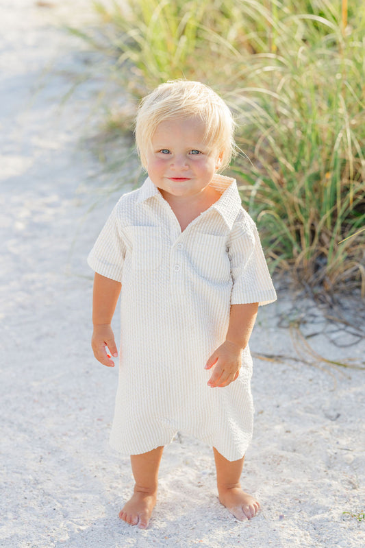 Sandbar Seersucker Romper