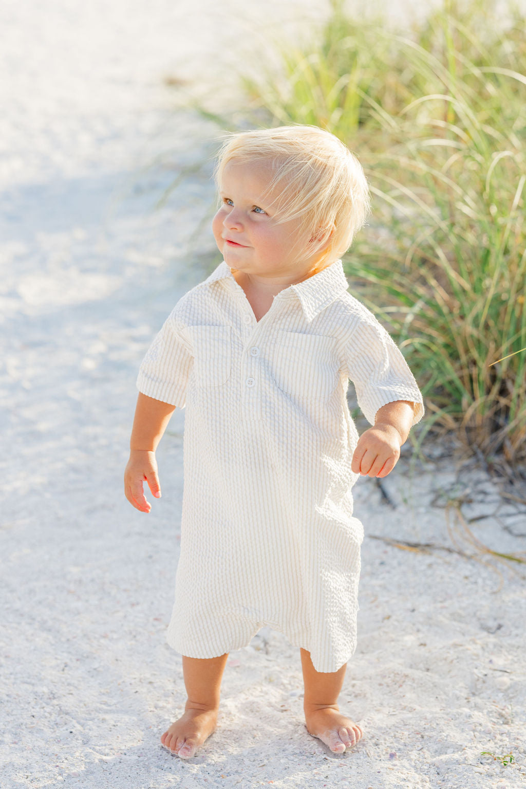 Sandbar Seersucker Romper