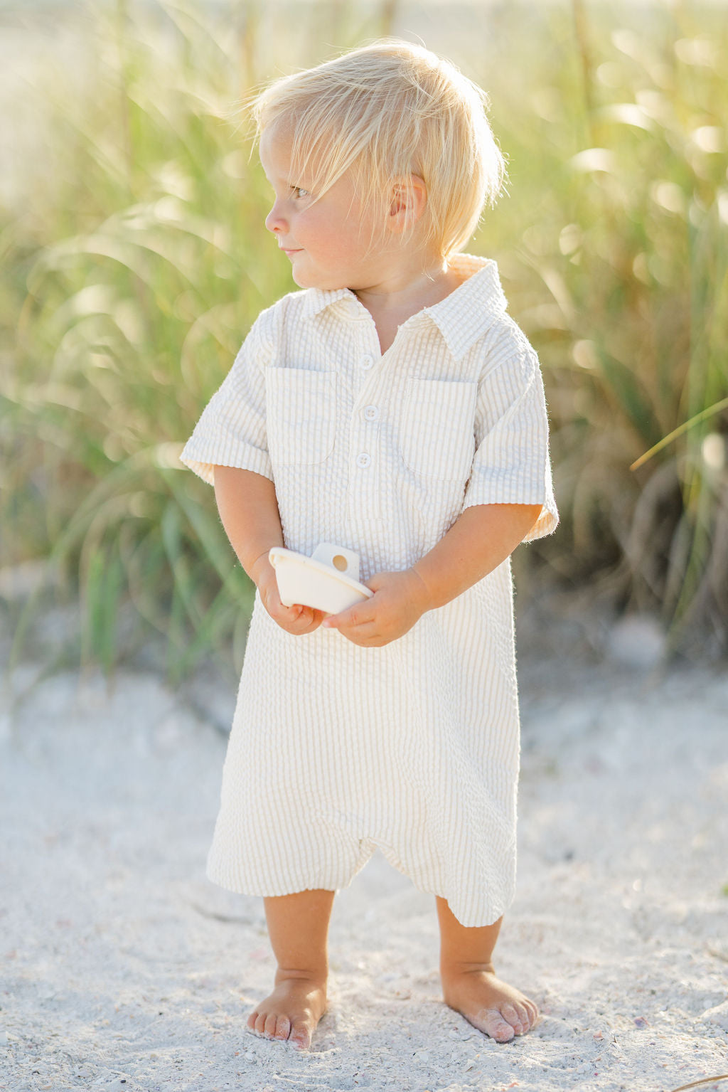 Sandbar Seersucker Romper